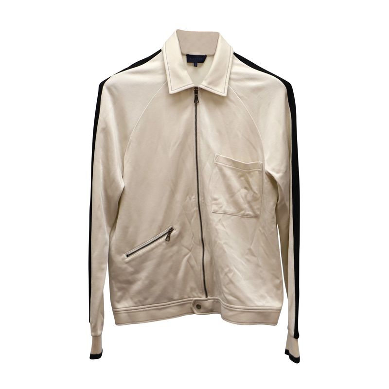 Lanvin Track Jacket In Beige Cotton